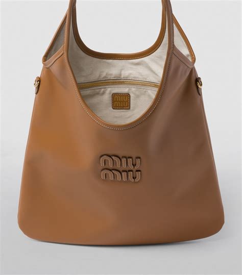 miu miu tote ivy|Leather and Woven Designer Tote Bags For Women .